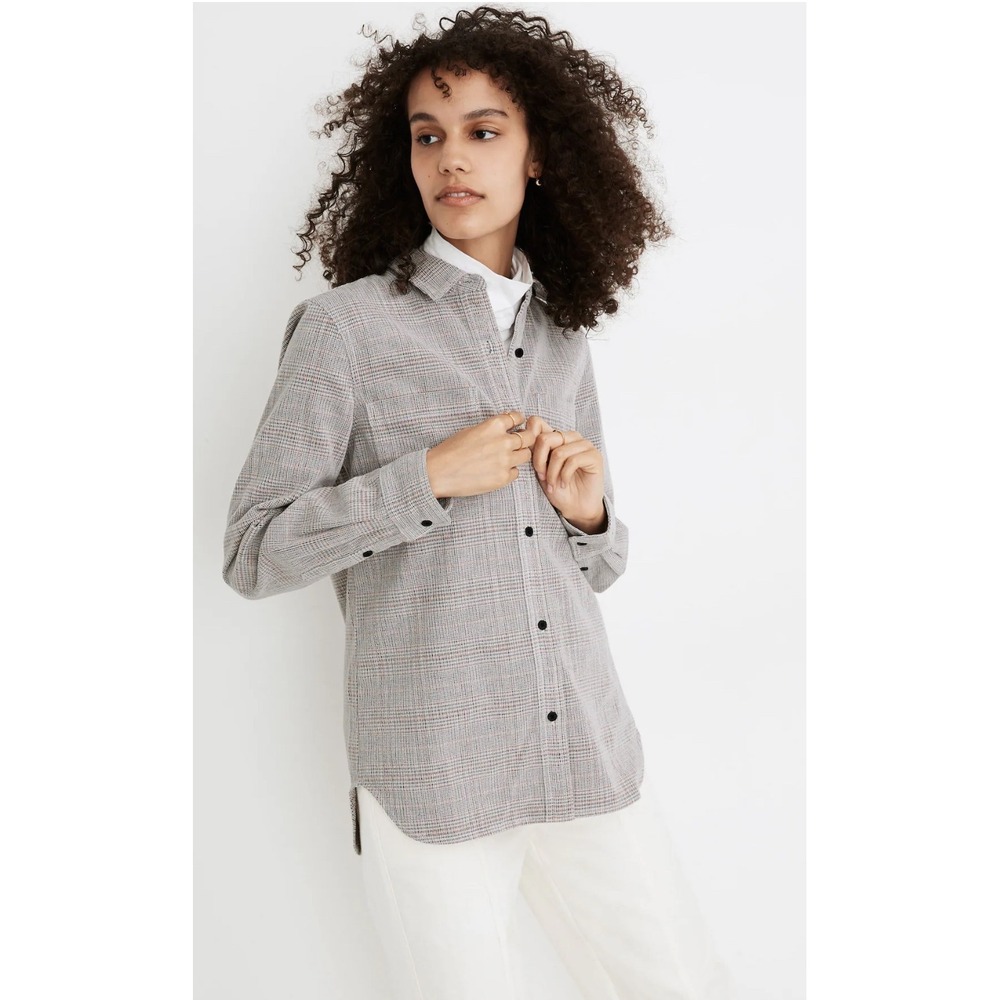 Madewell Plaid corduroy Button-Down - Size S